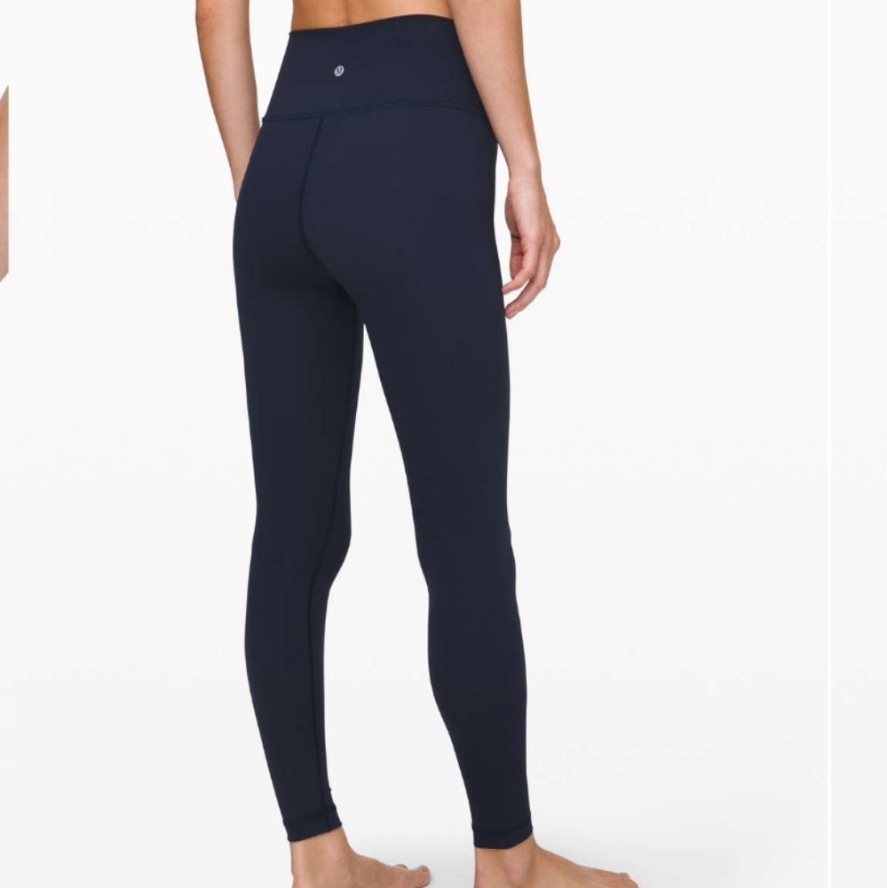 Lululemon Wunder Under High Rise Tight 28" Brushed Full On Luxtreme True Navy 4